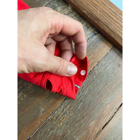 Lululemon Men’s XL Red Long Sleeve Athletic Running Shirt Reflective Logo - Picture 8 of 8